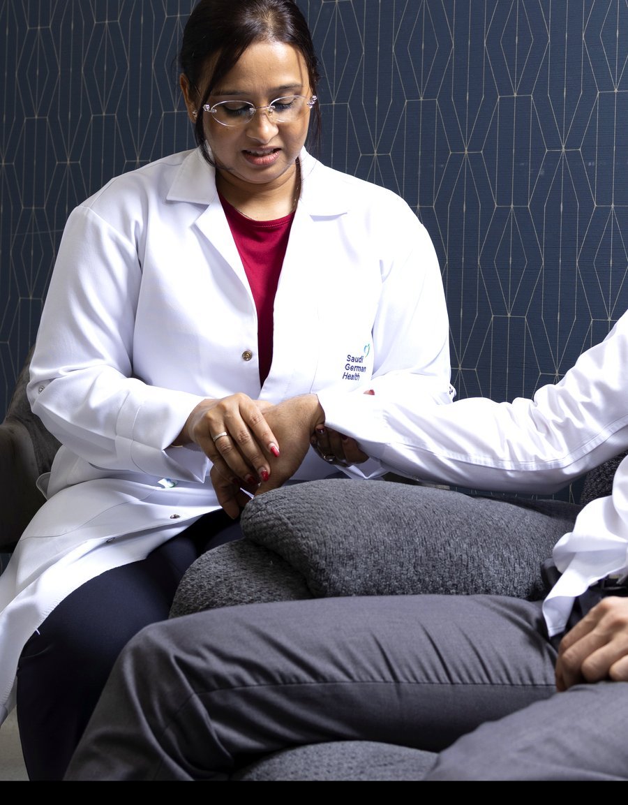 Dynamic cupping therapy during a physiotherapy session at Somatic Recovery, Dubai