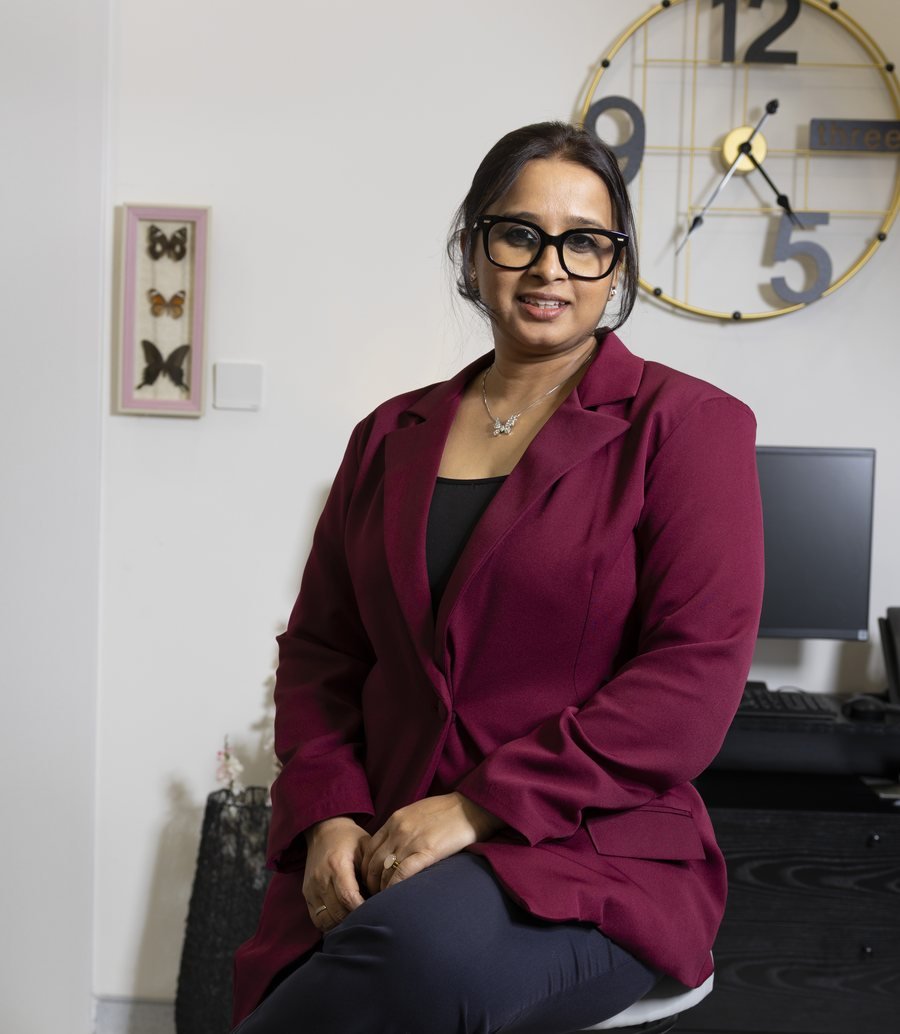 Dr. Shubhangii in her practice